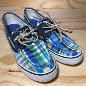 Sperry top sider plaid/navy women’s shoe